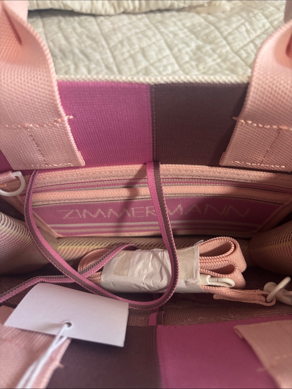 Zimmermann Pink Floral Mini Tote NWT - Picture 4 of 8